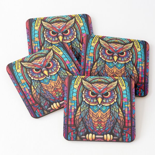 Item preview, Magical Stained Glass Owl Pattern designed and sold by Desfix.