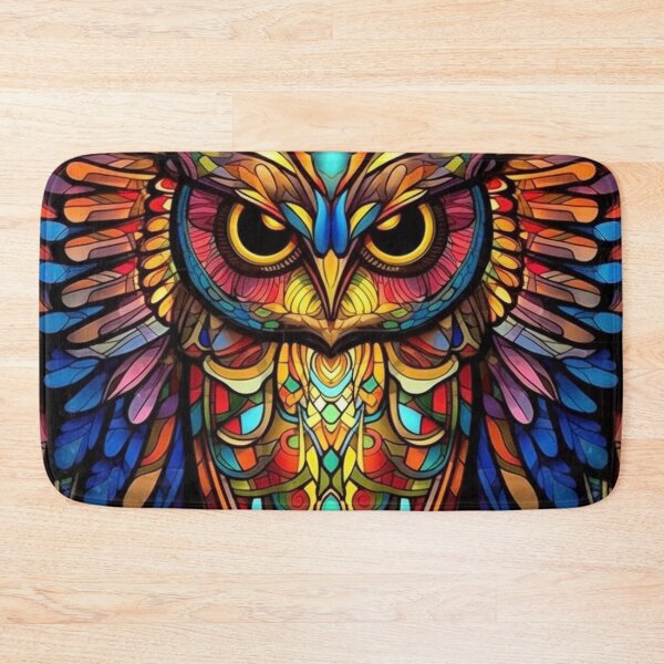 Item preview, Magical Stained Glass Owl Pattern designed and sold by Desfix.