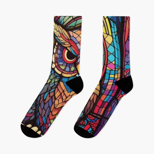 Item preview, Magical Stained Glass Owl Pattern designed and sold by Desfix.