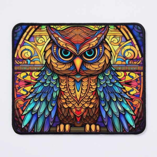 Item preview, Magical Stained Glass Owl Pattern designed and sold by Desfix.