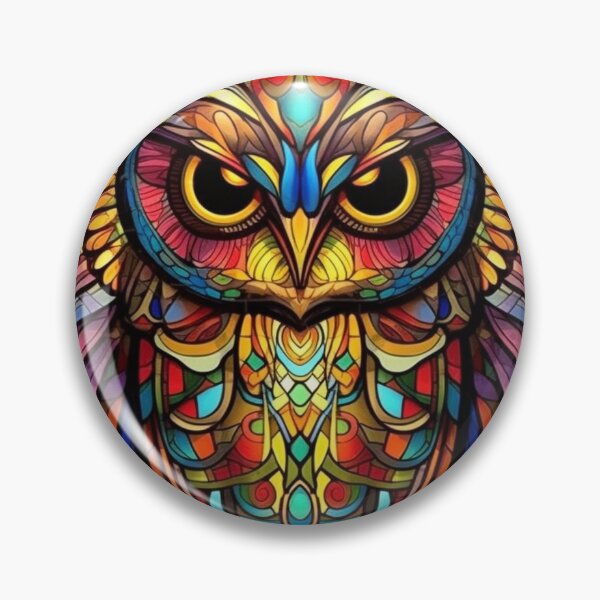 Item preview, Magical Stained Glass Owl Pattern designed and sold by Desfix.