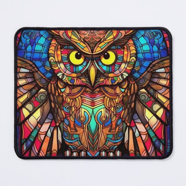 Item preview, Magical Stained Glass Owl Pattern designed and sold by Desfix.