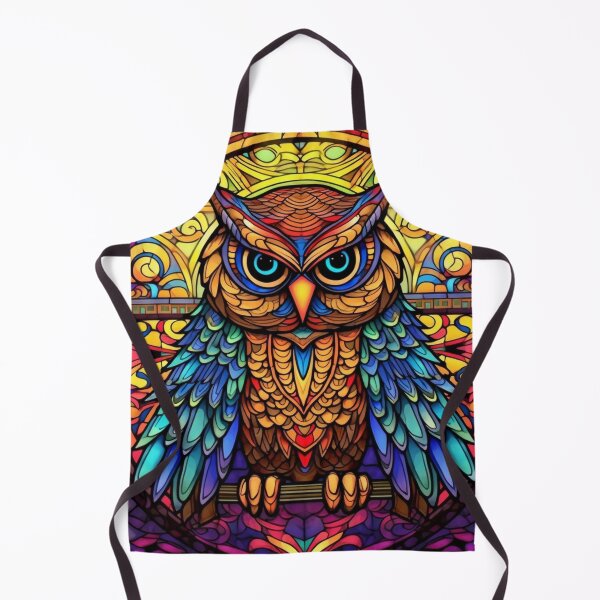 Item preview, Magical Stained Glass Owl Pattern designed and sold by Desfix.