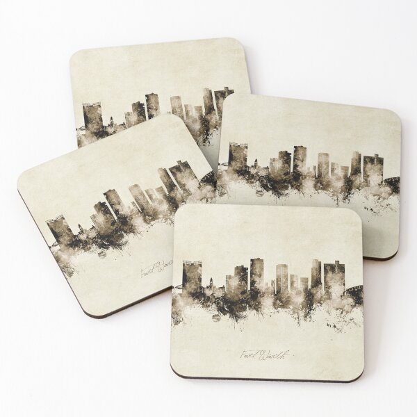 Artikelvorschau, Skyline von Fort Worth, Texas entworfen und verkauft von ArtPrints.