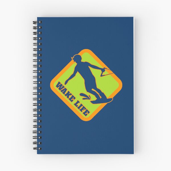 Item preview, Wake Life Wakeboarding Badge - Blue Green Orange designed and sold by BlueSkyTheory.