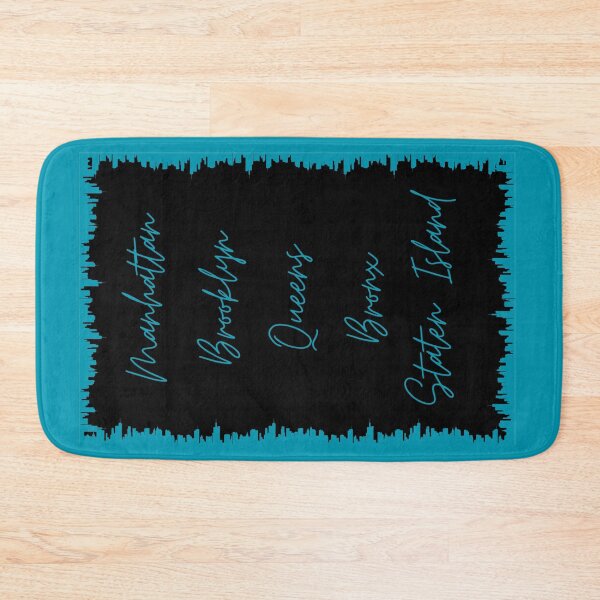 Item preview, NYC Skyline Aesthetic With 5 Boroughs - Teal designed and sold by PunjabanJatti.