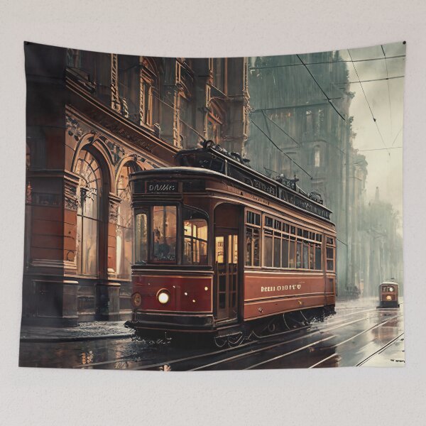 Item preview, Old tram with a retro look designed and sold by Pflugart.