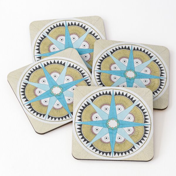 Item preview, Mandala in Aqua and Gold designed and sold by CreativeTemper.