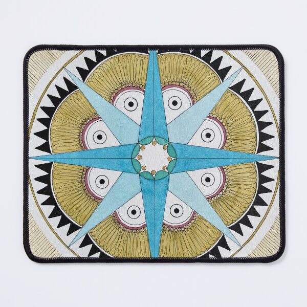 Item preview, Mandala in Aqua and Gold designed and sold by CreativeTemper.