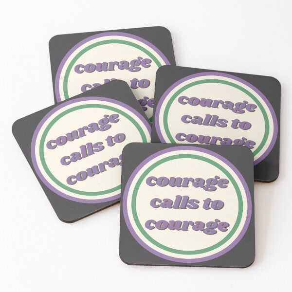 Item preview, Courage Calls To Courage Feminist Quote designed and sold by LoveLittleRobin.