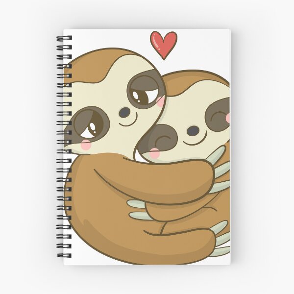 Item preview, Valentine's day animal couple sloth designed and sold by SceneryStudio.