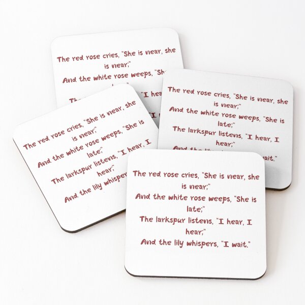 Item preview, Tennyson's Floral Verse Design designed and sold by wordartistry.