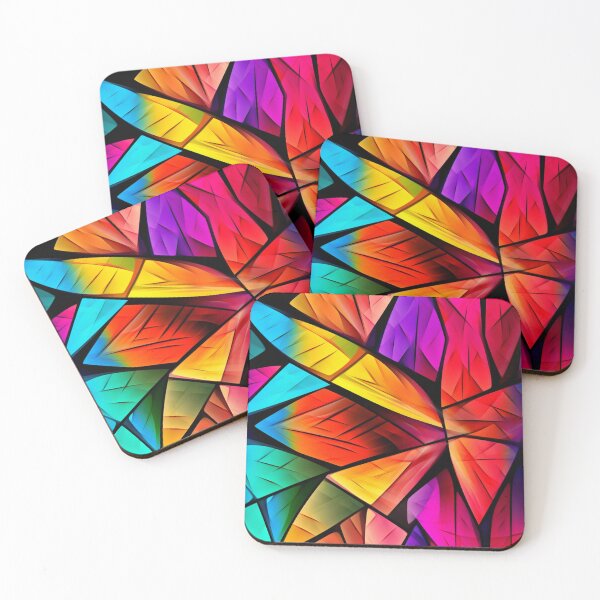 Item preview, Enchanting Glass Rhapsody: A Whirlwind of Colorful 3D Patterns in a Captivating Mosaic designed and sold by Visual Foundry.
