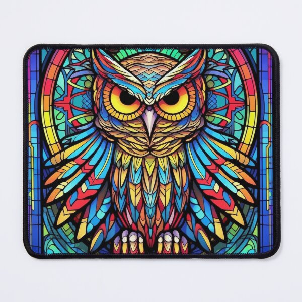 Item preview, Magical Stained Glass Owl Pattern designed and sold by Desfix.