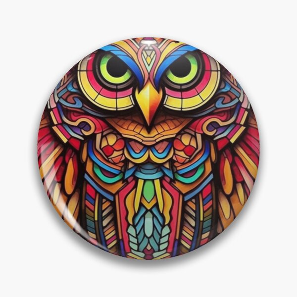 Item preview, Magical Stained Glass Owl Pattern designed and sold by Desfix.