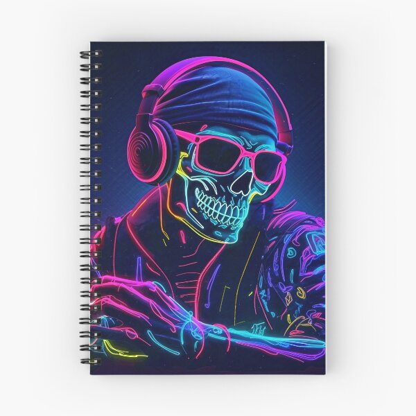 Item preview, Cool Skeleton DJ Wearing Beanie Halloween designed and sold by CoolHippoQuotes.