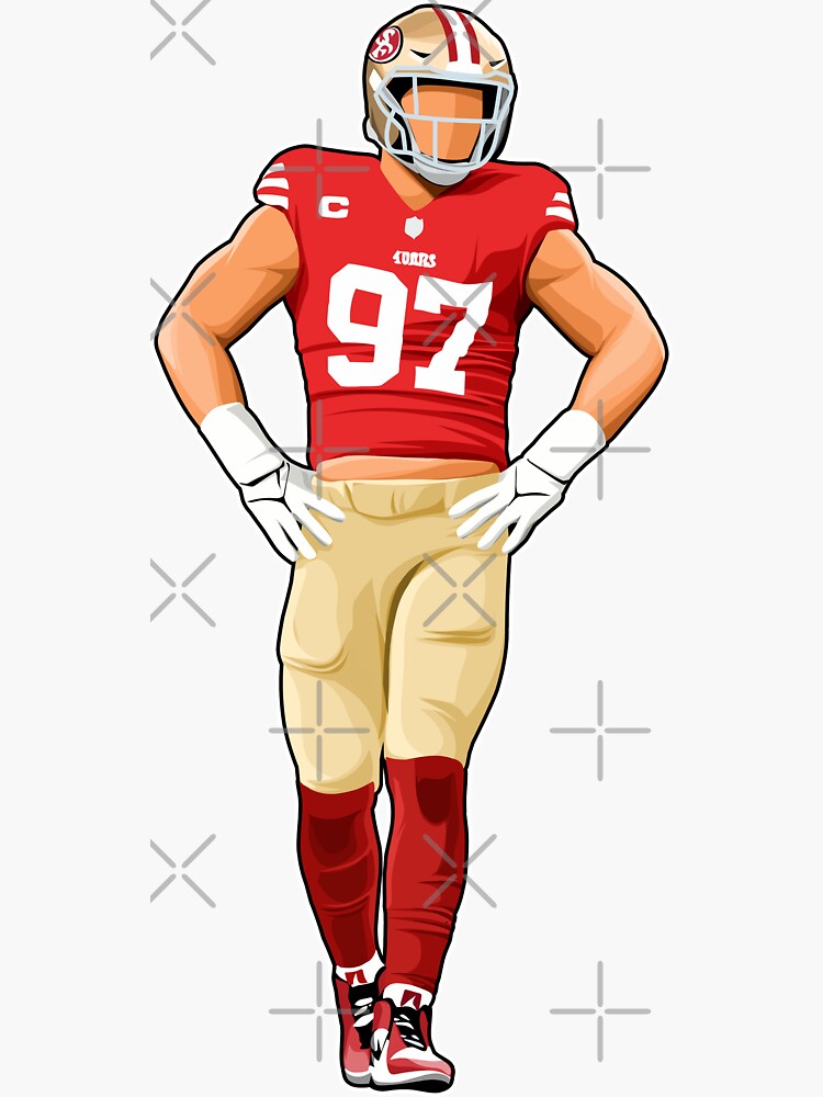 Nick Bosa 97 Strength  Sticker for Sale by TillmanHudson