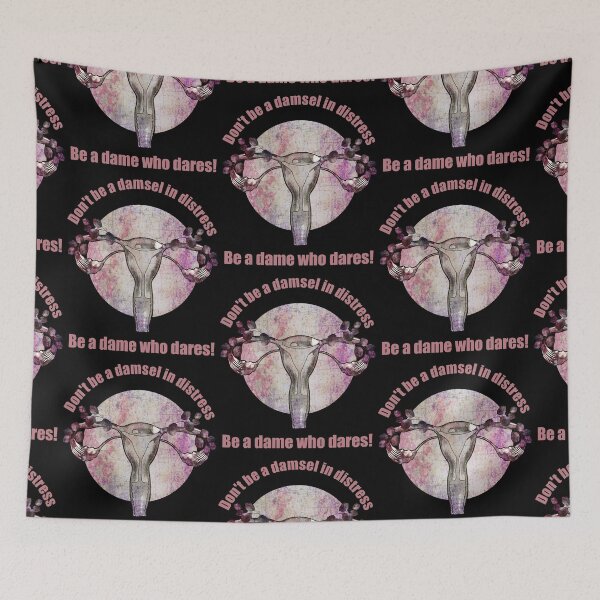 Item preview, Feminism quote motivational and floral uterus, Floral uterus with leaves, symbol Feminist, femminism, uteruses, girl, woman designed and sold by Collagedream.