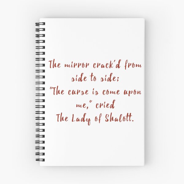 Item preview, Tennyson's Tragedy - 'The Mirror Crack'd from Side to Side' Design designed and sold by wordartistry.