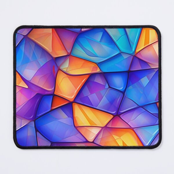 Item preview, Luminous Glass Symphony: A Hypnotic Medley of Colorful 3D Patterns in a Transcendent Mosaic designed and sold by Visual Foundry.