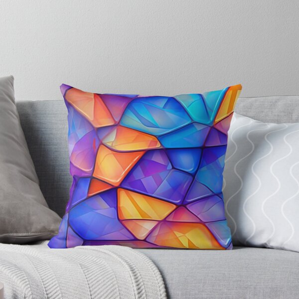 Item preview, Luminous Glass Symphony: A Hypnotic Medley of Colorful 3D Patterns in a Transcendent Mosaic designed and sold by Visual Foundry.