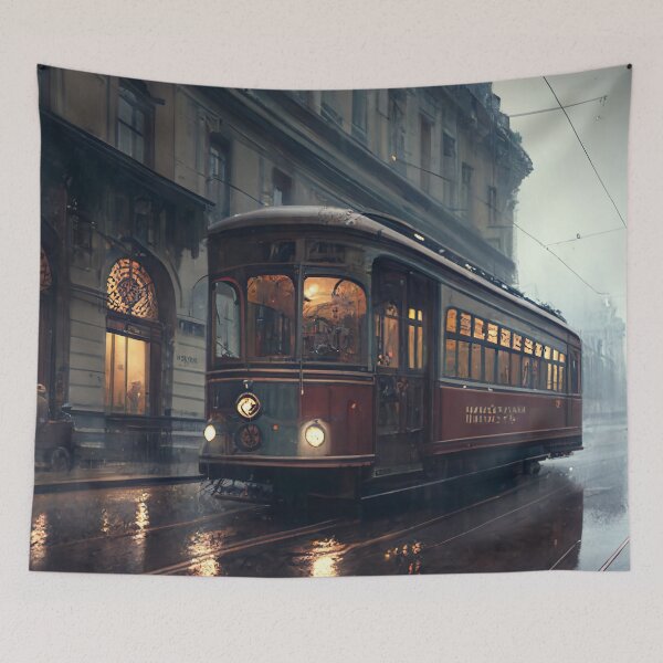 Item preview, Old tram with a retro look designed and sold by Pflugart.