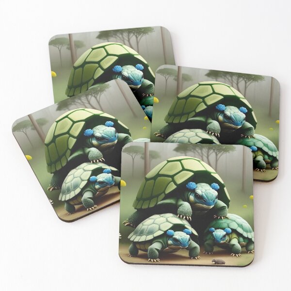 Item preview, Curious Tortoises designed and sold by JFox-Ai.