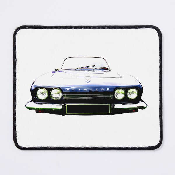 Item preview, Reliant Scimitar GTE SE5 1970s British classic car high contrast blue designed and sold by soitwouldseem.