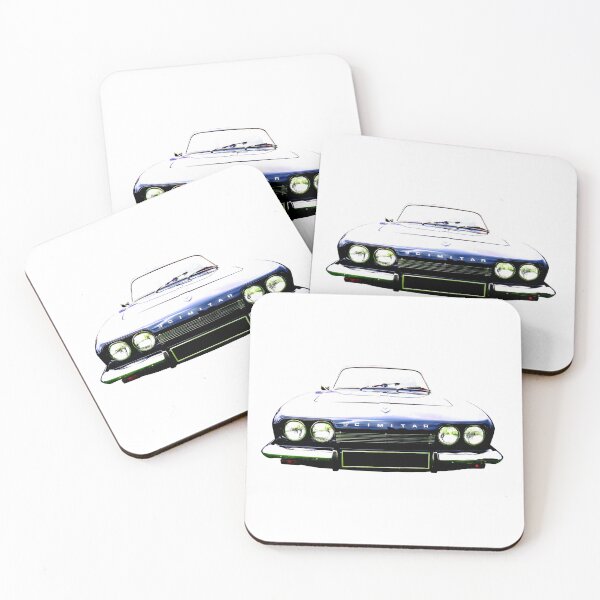 Item preview, Reliant Scimitar GTE SE5 1970s British classic car high contrast blue designed and sold by soitwouldseem.