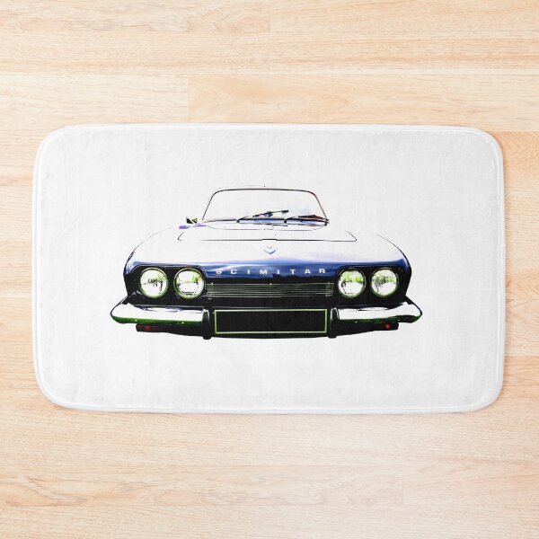 Item preview, Reliant Scimitar GTE SE5 1970s British classic car high contrast blue designed and sold by soitwouldseem.