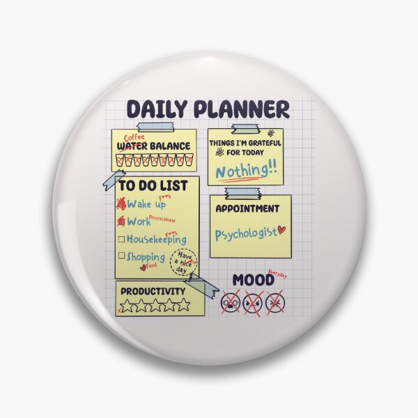 Item preview, Daily planner designed and sold by Freecheese.