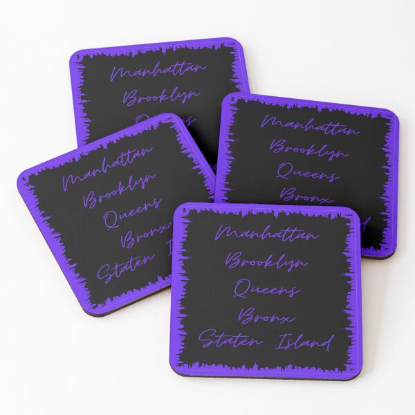 Item preview, NYC Skyline Aesthetic With 5 Boroughs - Violet designed and sold by PunjabanJatti.