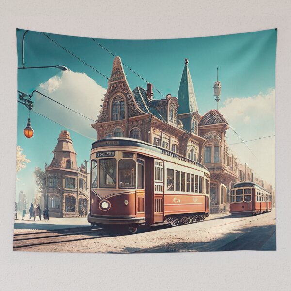 Item preview, Old tram with a retro look designed and sold by Pflugart.
