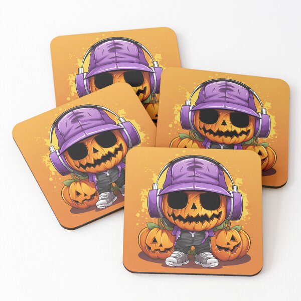 Item preview, Halloween funny hip-hop pumpkin head cartoon designed and sold by KimierArt.