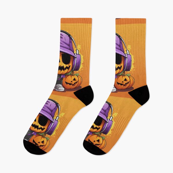 Item preview, Halloween funny hip-hop pumpkin head cartoon designed and sold by KimierArt.