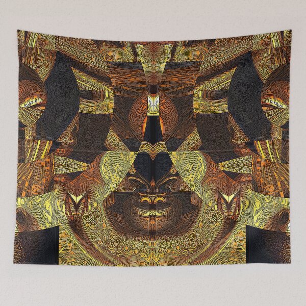 Item preview,  Incomparable Abstract patchwork illustration of a black woman's face inspired by traditional African art from the Ashanti culture - Great Gift for Ashanti Culture Lover designed and sold by Ralek.