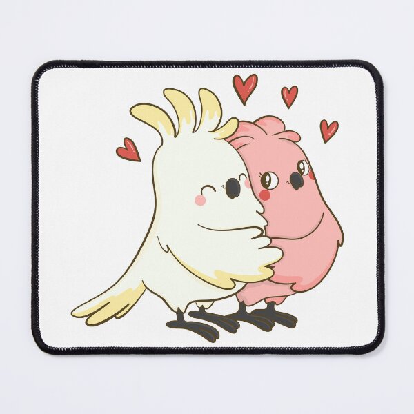 Item preview, Valentine's day animal couple parrots designed and sold by SceneryStudio.