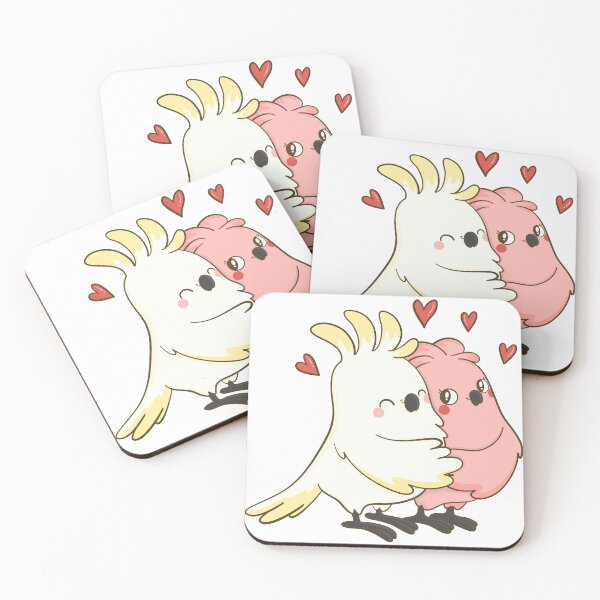 Item preview, Valentine's day animal couple parrots designed and sold by SceneryStudio.