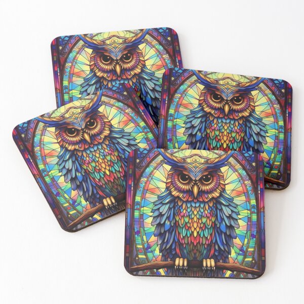 Item preview, Magical Stained Glass Owl Pattern designed and sold by Desfix.