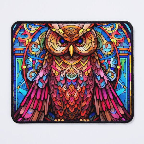 Item preview, Magical Stained Glass Owl Pattern designed and sold by Desfix.