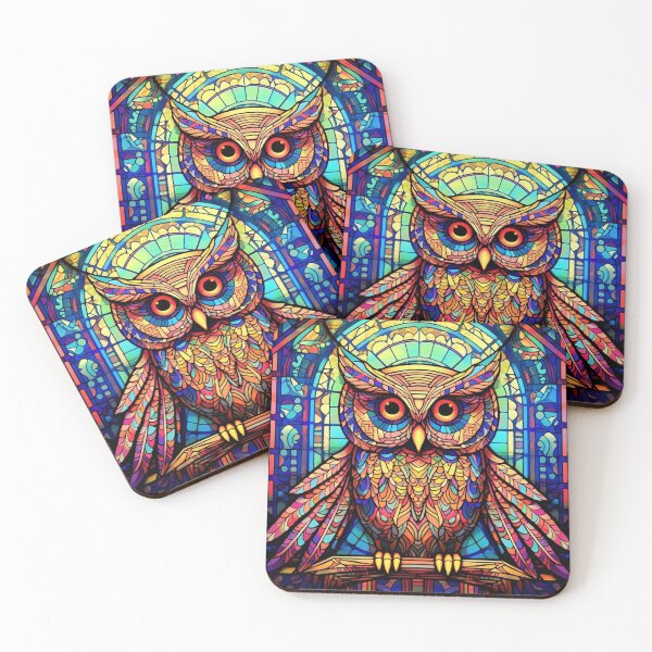 Item preview, Magical Stained Glass Owl Pattern designed and sold by Desfix.