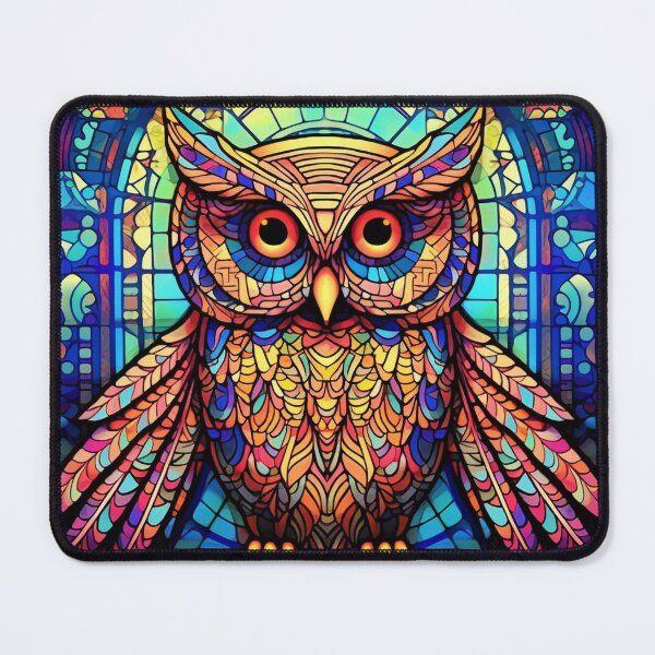 Item preview, Magical Stained Glass Owl Pattern designed and sold by Desfix.