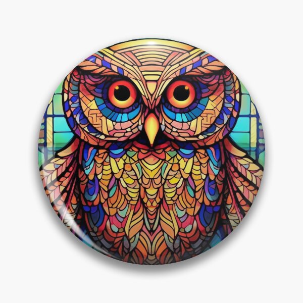 Item preview, Magical Stained Glass Owl Pattern designed and sold by Desfix.
