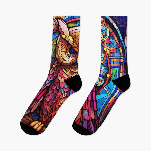Item preview, Magical Stained Glass Owl Pattern designed and sold by Desfix.