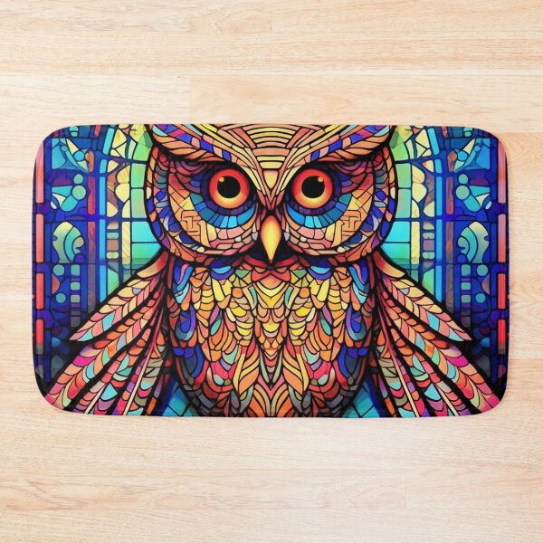 Item preview, Magical Stained Glass Owl Pattern designed and sold by Desfix.