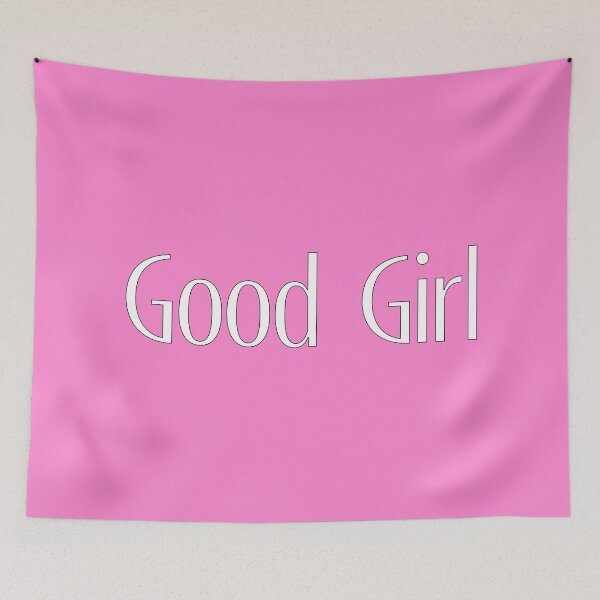 Item preview, Good Girl - White on Pink designed and sold by TeaseMePleaseMe.