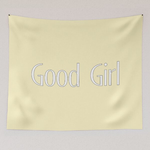 Item preview, Good Girl - White on Light Yellow designed and sold by TeaseMePleaseMe.