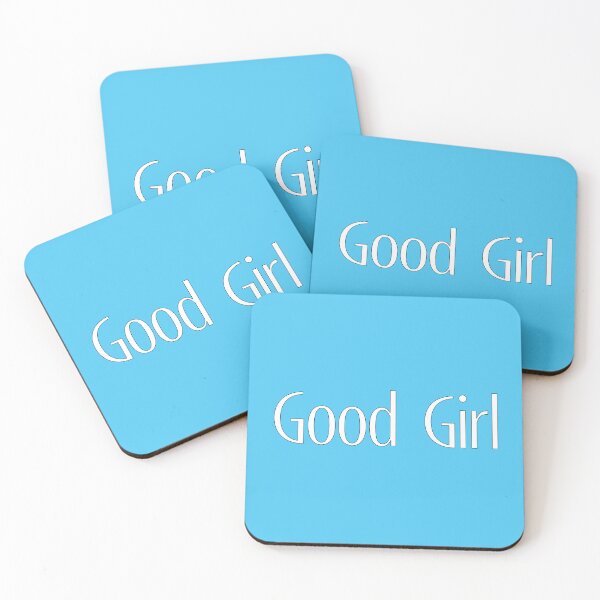 Item preview, Good Girl - White on Light Blue designed and sold by TeaseMePleaseMe.