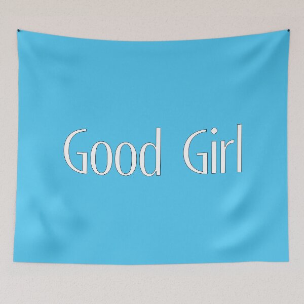 Item preview, Good Girl - White on Light Blue designed and sold by TeaseMePleaseMe.