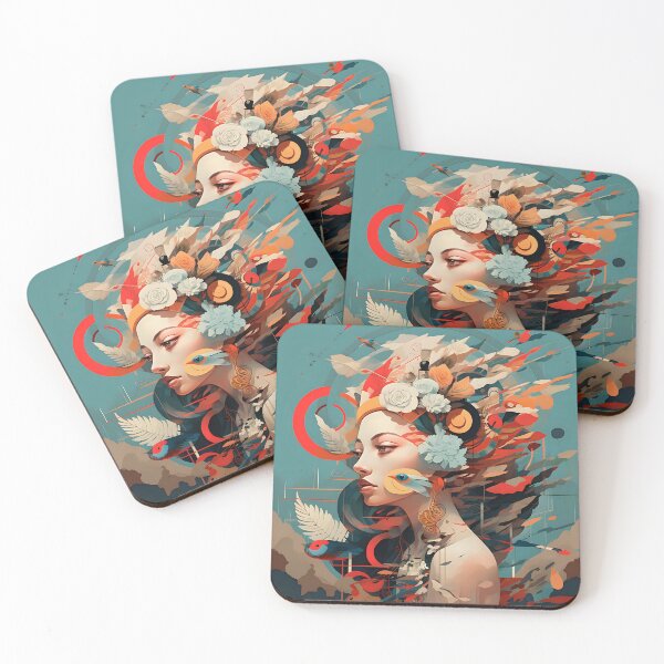 Item preview, Artistic Harmony: The Fusion of Styles in a Female Portrait designed and sold by InsaneLEDP.